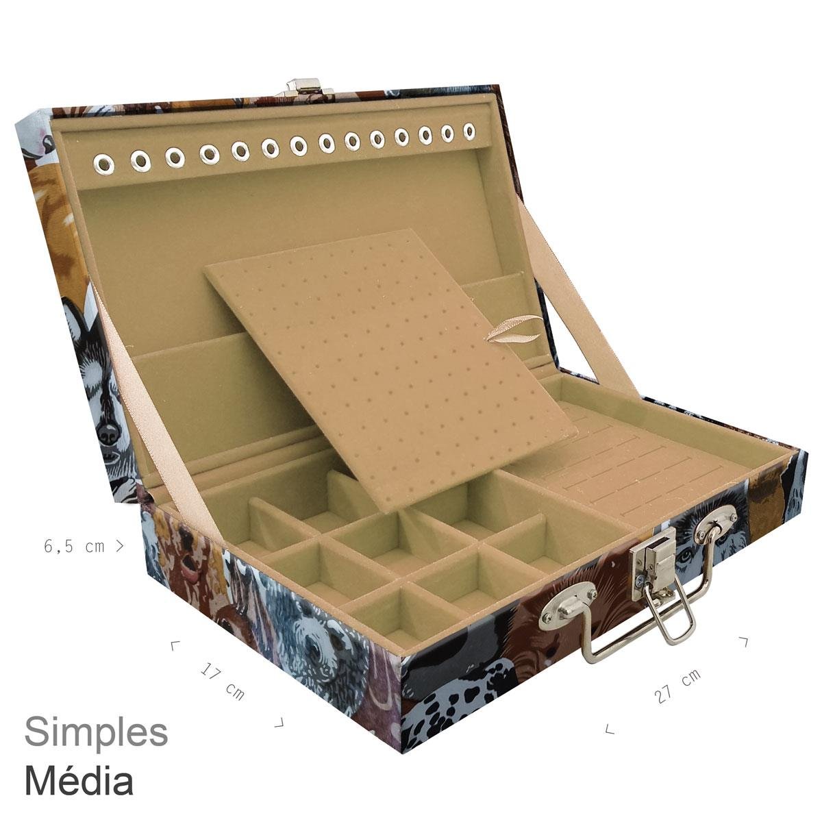 Maleta Simples Média Dogs Pet - Sob Encomenda