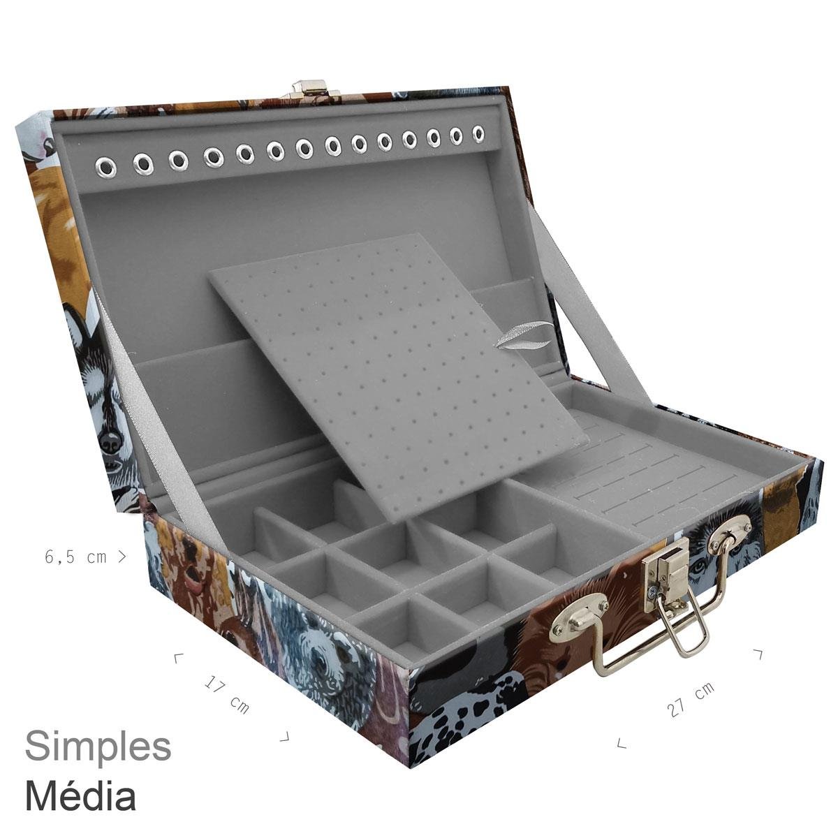 Maleta Simples Média Dogs Pet - Sob Encomenda