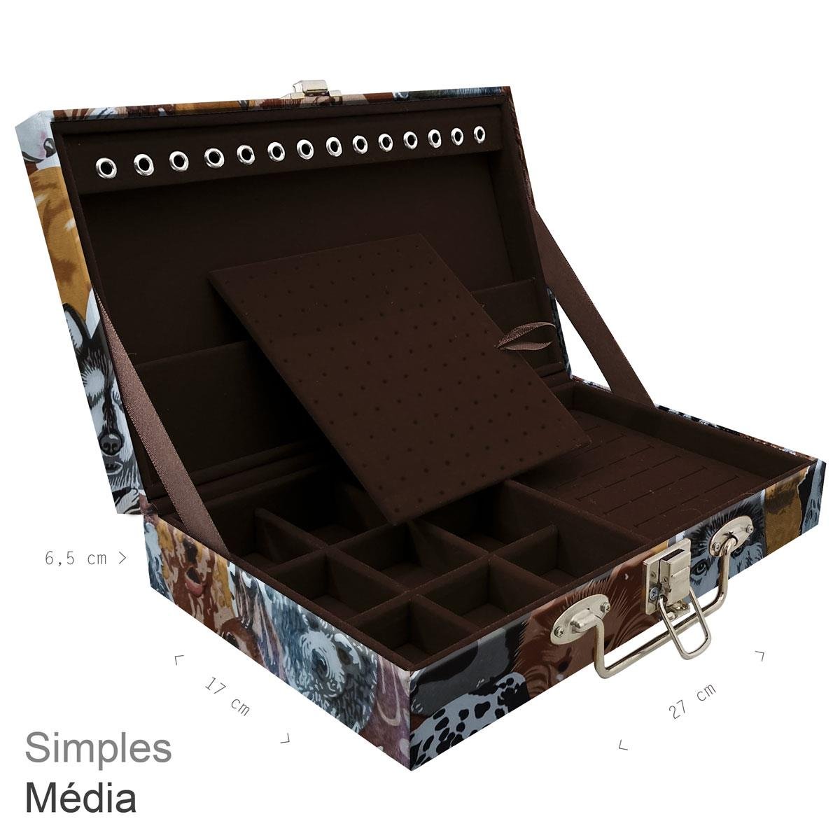 Maleta Simples Média Dogs Pet - Sob Encomenda