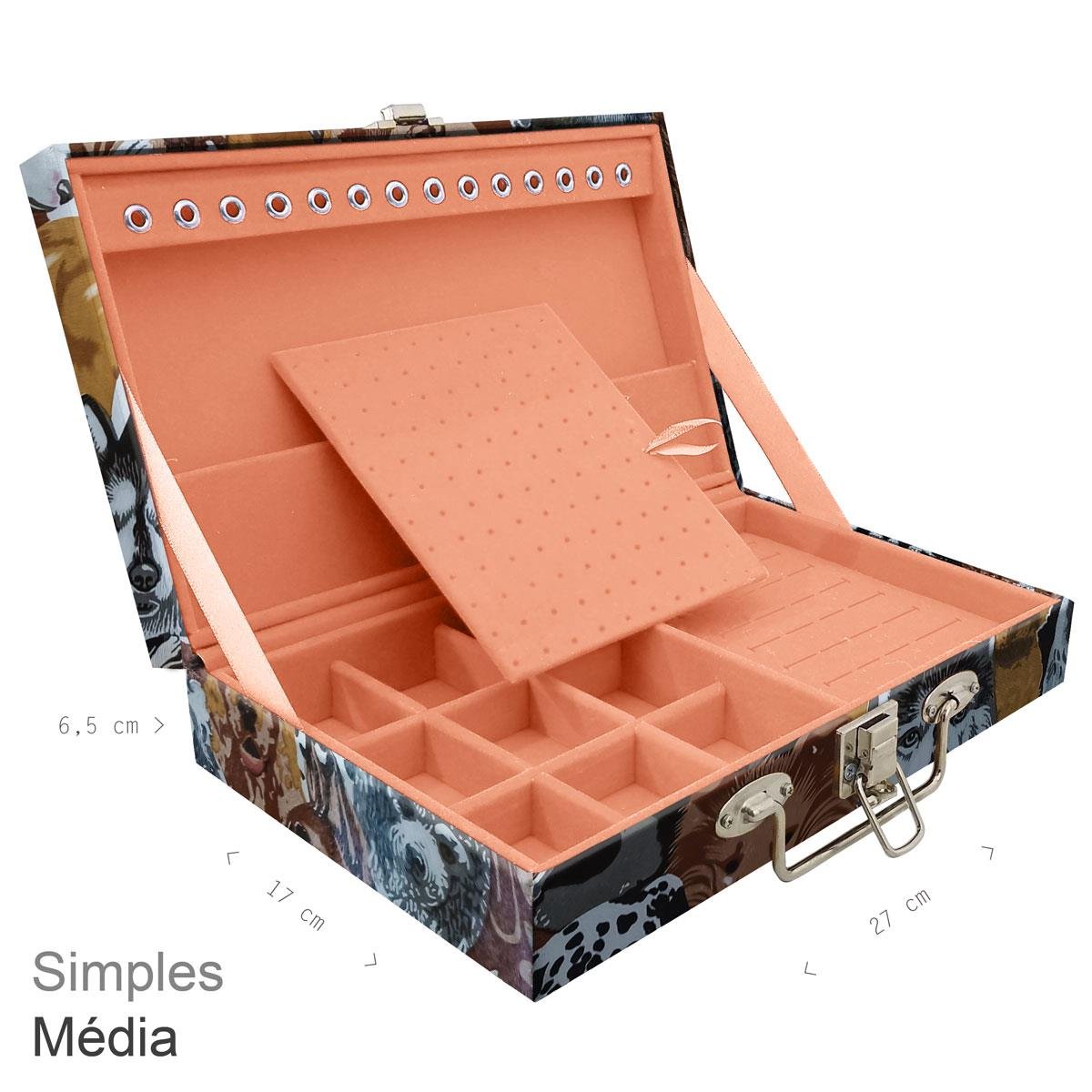 Maleta Simples Média Dogs Pet - Sob Encomenda