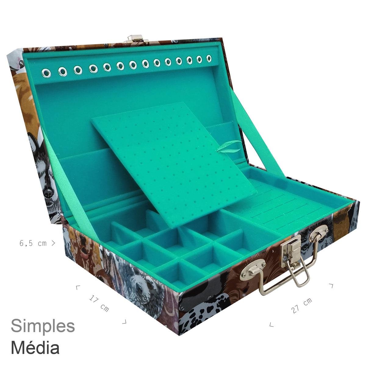 Maleta Simples Média Dogs Pet - Sob Encomenda