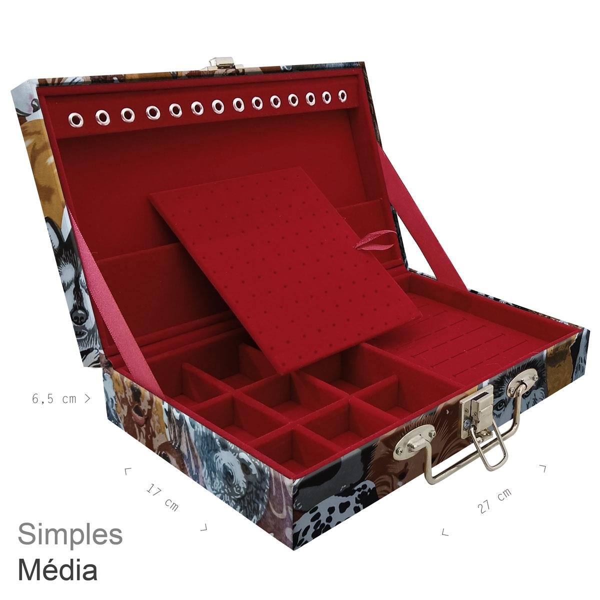 Maleta Simples Média Dogs Pet - Sob Encomenda