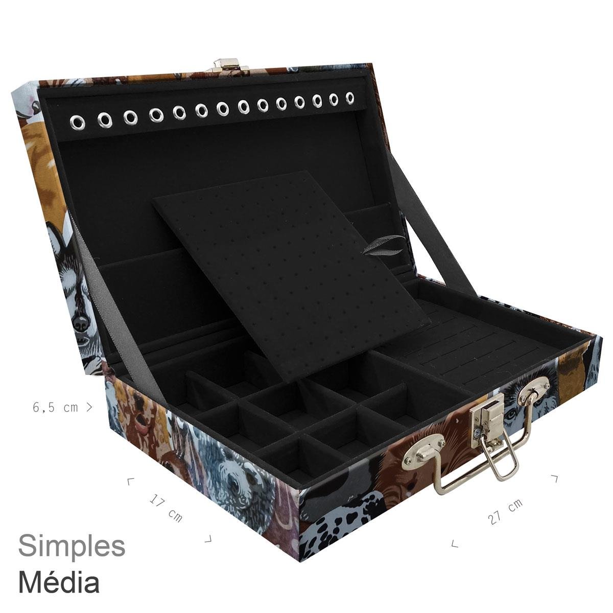 Maleta Simples Média Dogs Pet - Sob Encomenda