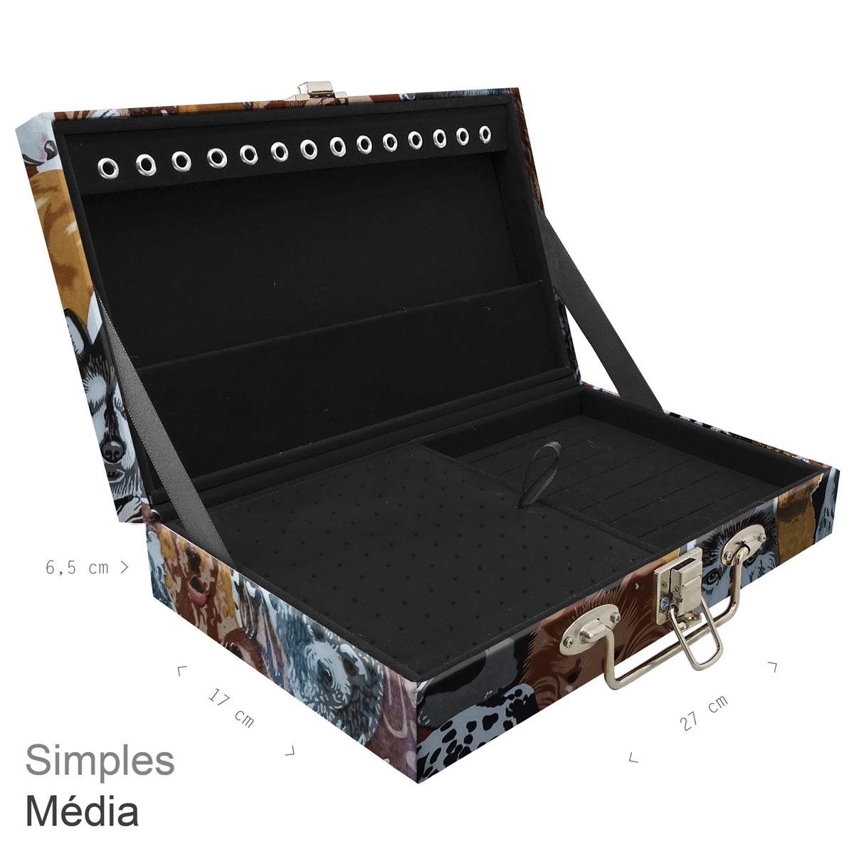 Maleta Simples Média Dogs Pet - Sob Encomenda