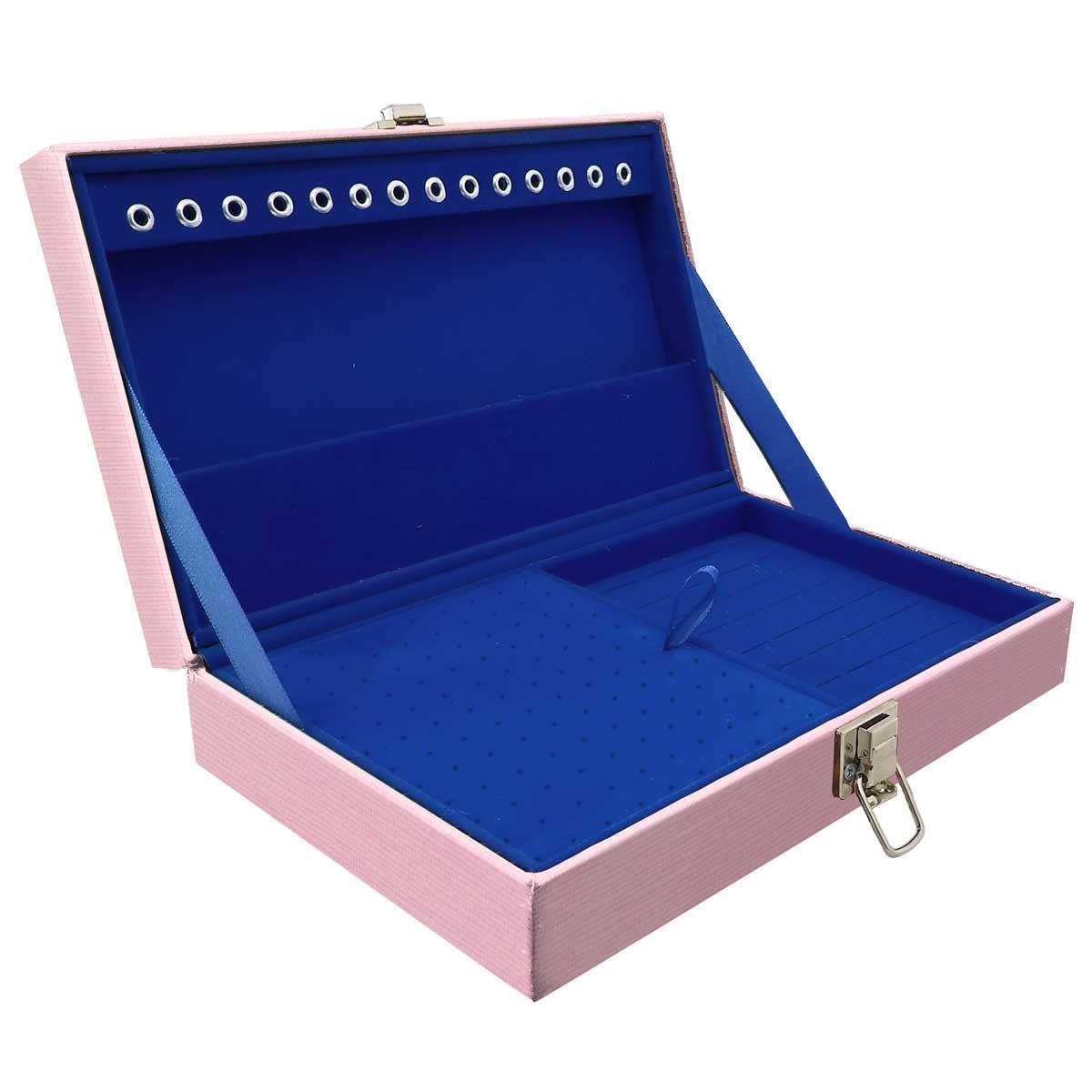 Maleta Porta-Joias Simples Média Milão Rosa