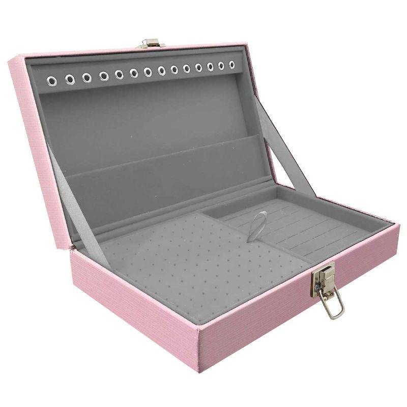 MALETA SIMPLES MÉDIA MILÃO ROSA VELUDO