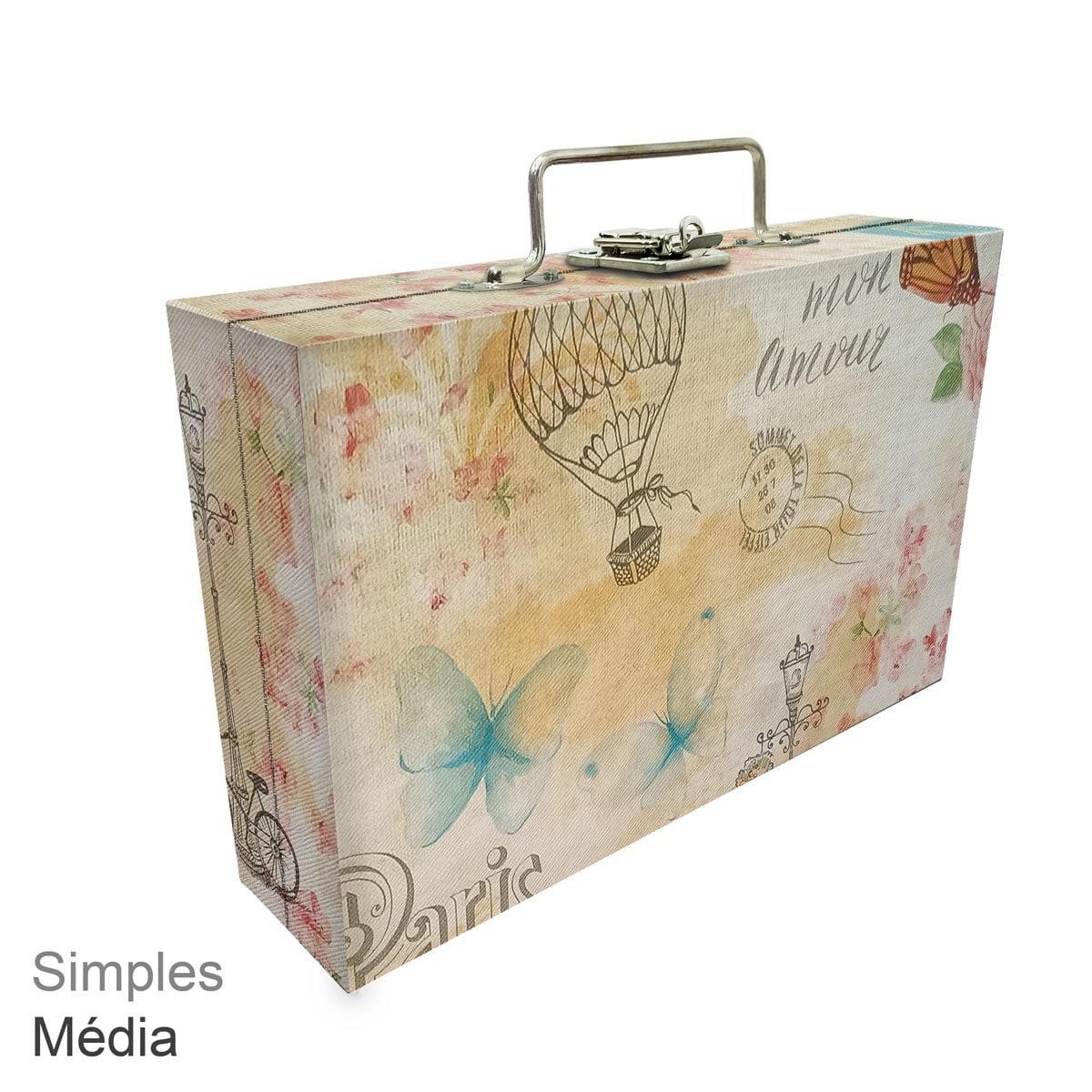 Maleta Simples Média Paris - Sob Encomenda