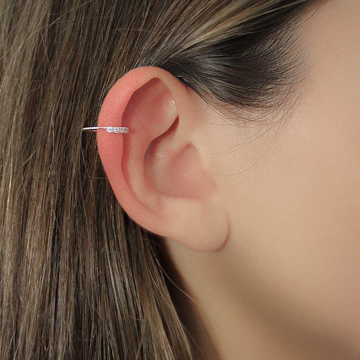 Piercing Argolinha com Strass