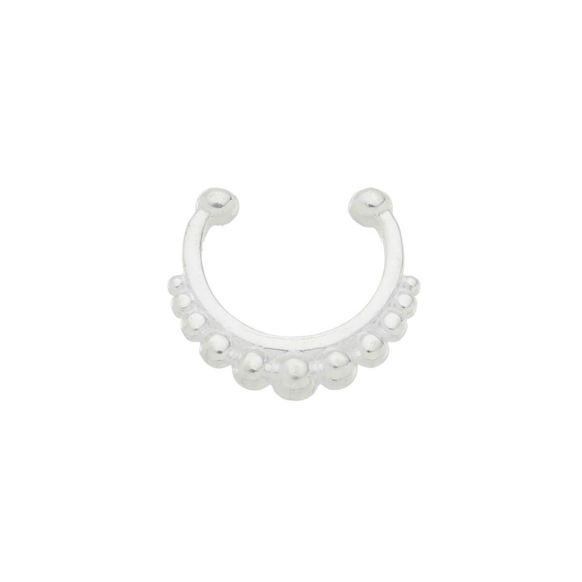 Piercing Fake de Prata 925 Bolinhas