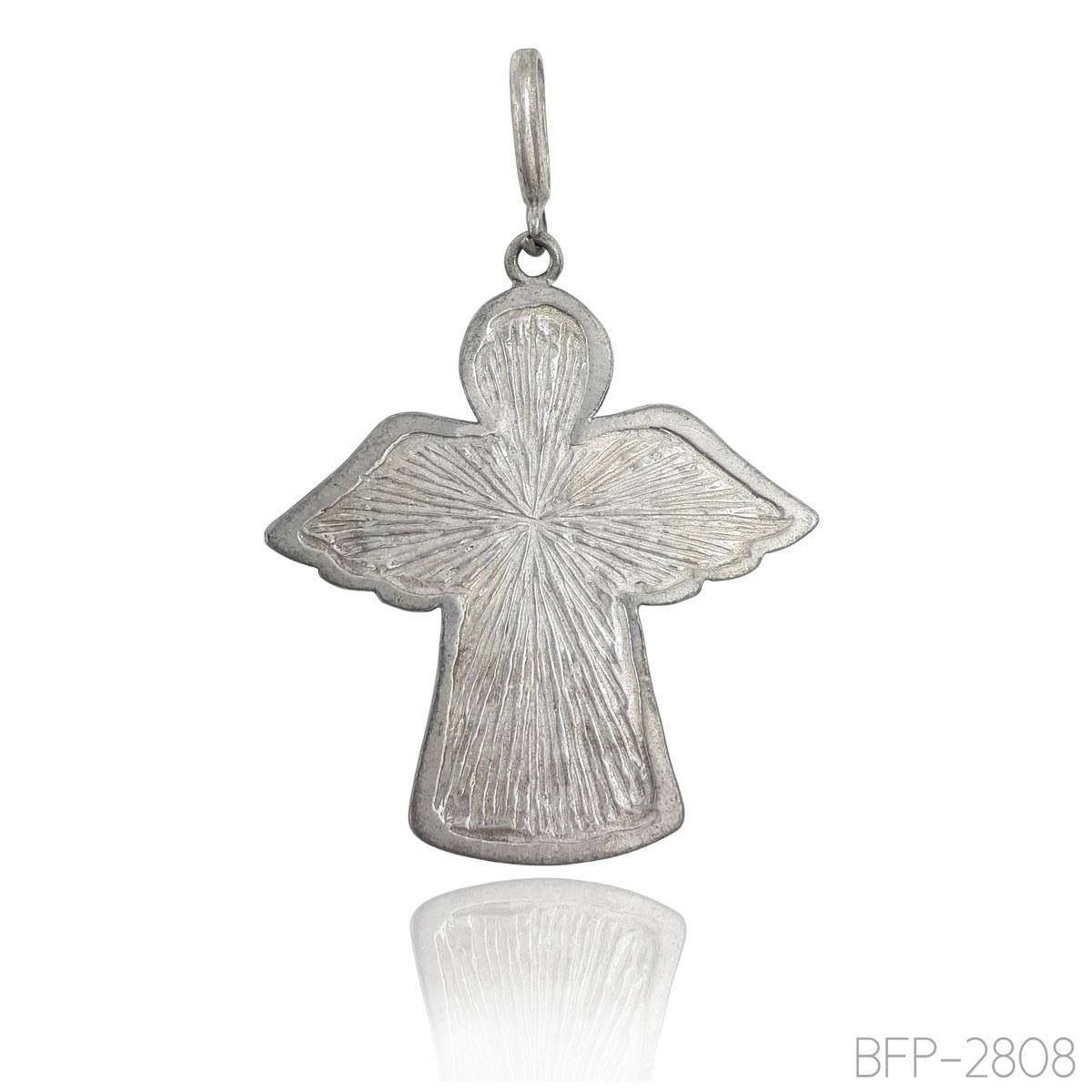 Pingente de Anjo com Escrita Religiosa Em Baixa Fusão (sem Banho) 