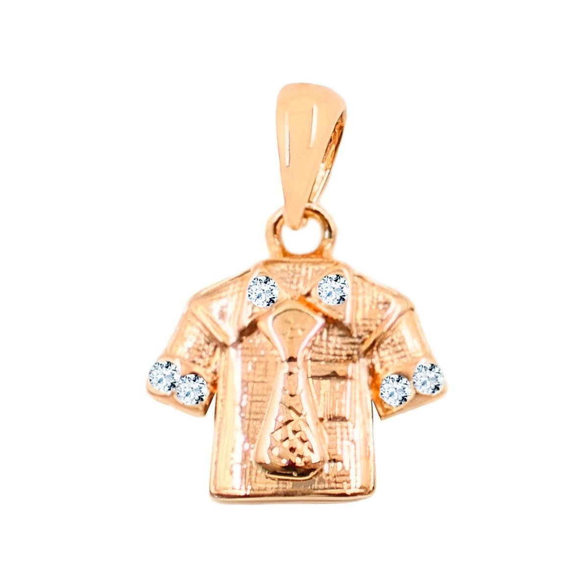 Pingente Camisa Folheado a Ouro