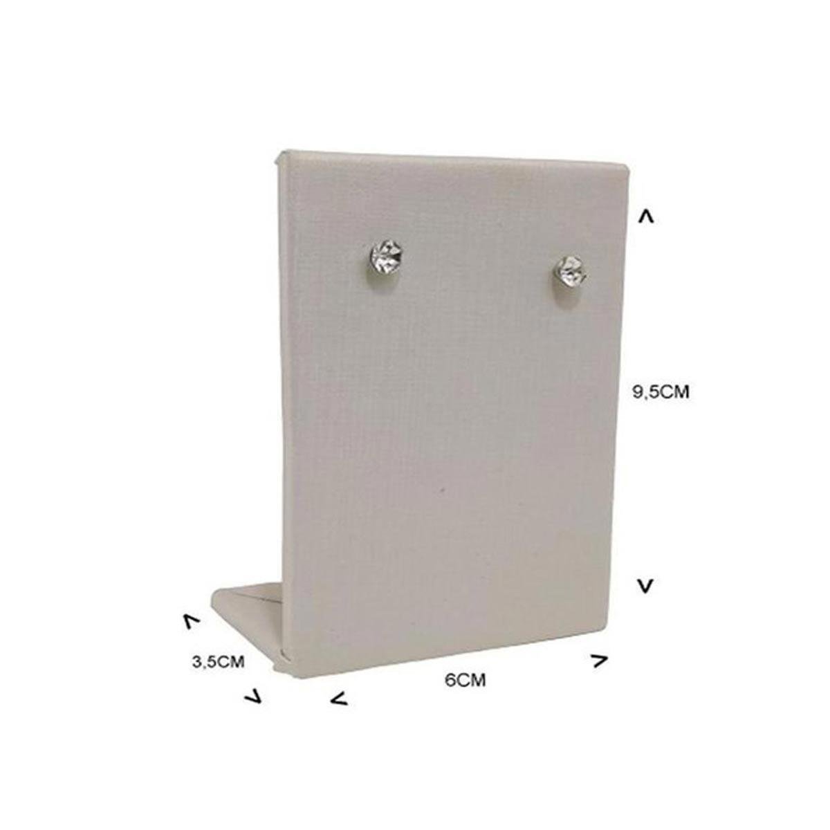 Expositor Para Vitrine Placa Pequena MDF em Corino