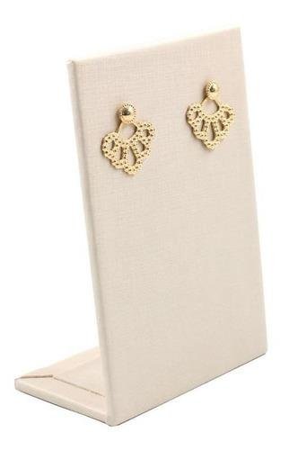 Expositor Para Vitrine Placa Grande MDF em Corino