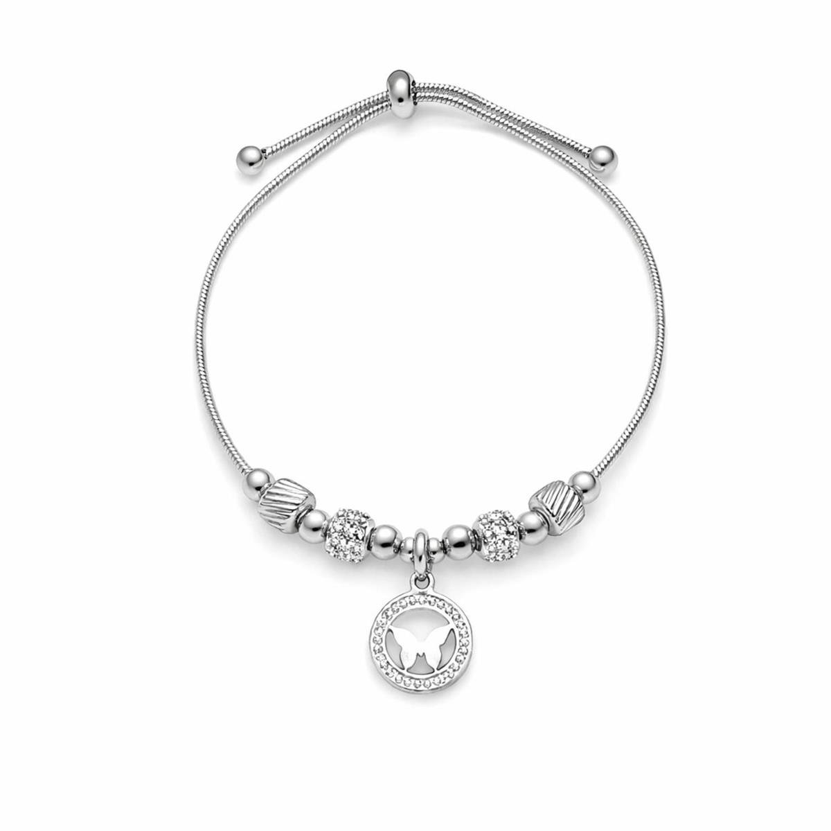 Pulseira Gravatinha de Borboleta Aço Inox