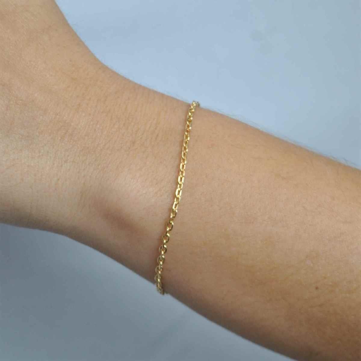 Pulseira Cartier Diamantada Folheado a Ouro