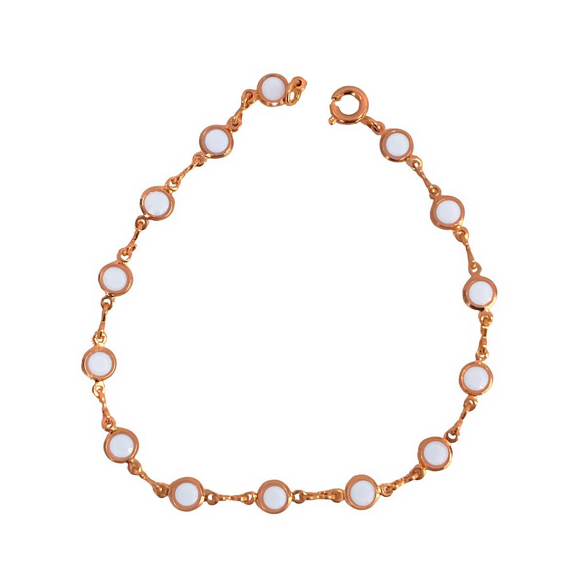 Pulseira de Pedrinhas Coloridas - Folheado a Ouro