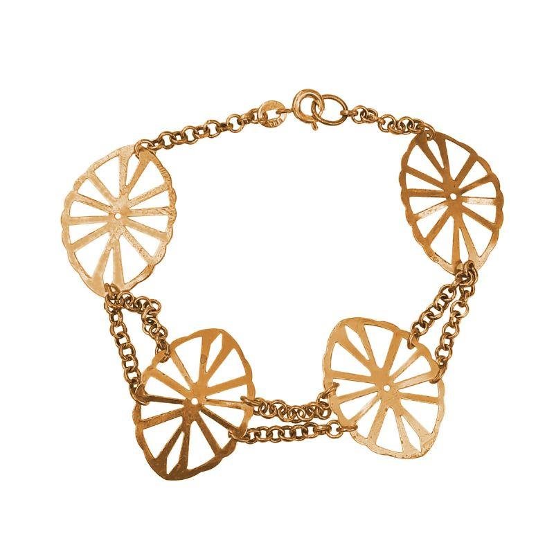 Pulseira Chapa Oval Vazada (sem banho) 
