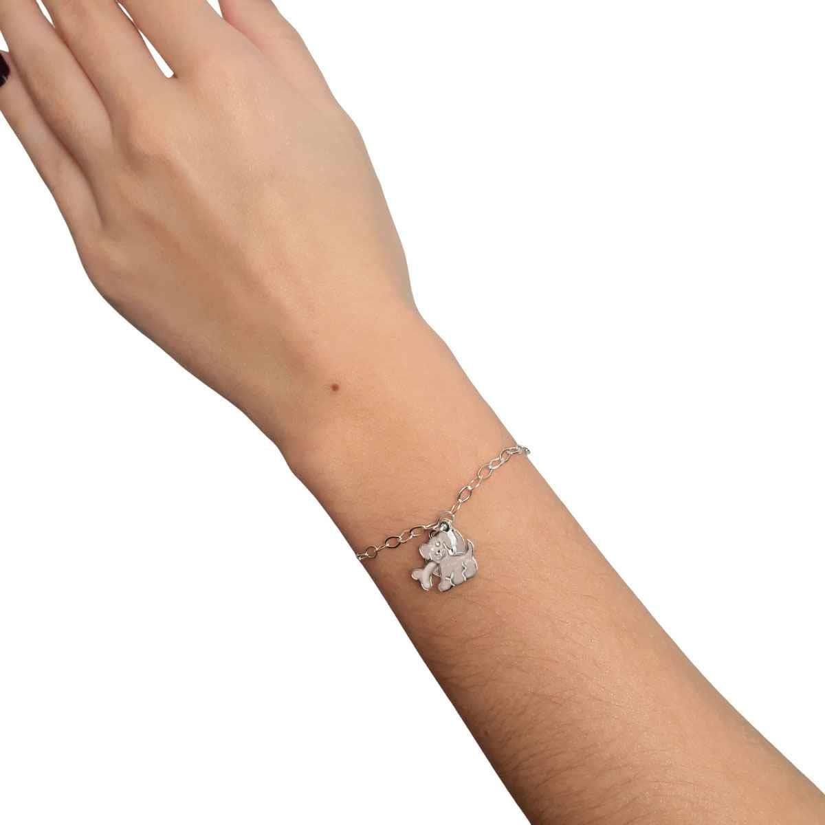 Pulseira Cachorro de Prata 925