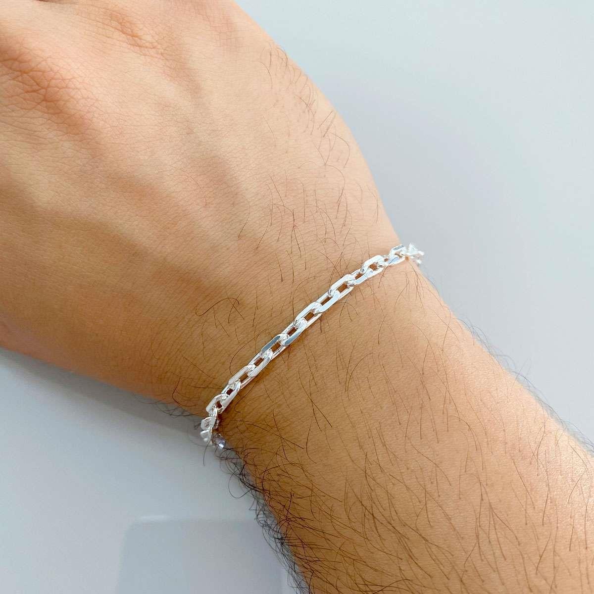 Pulseira De Prata Cartier 20cm 4mm