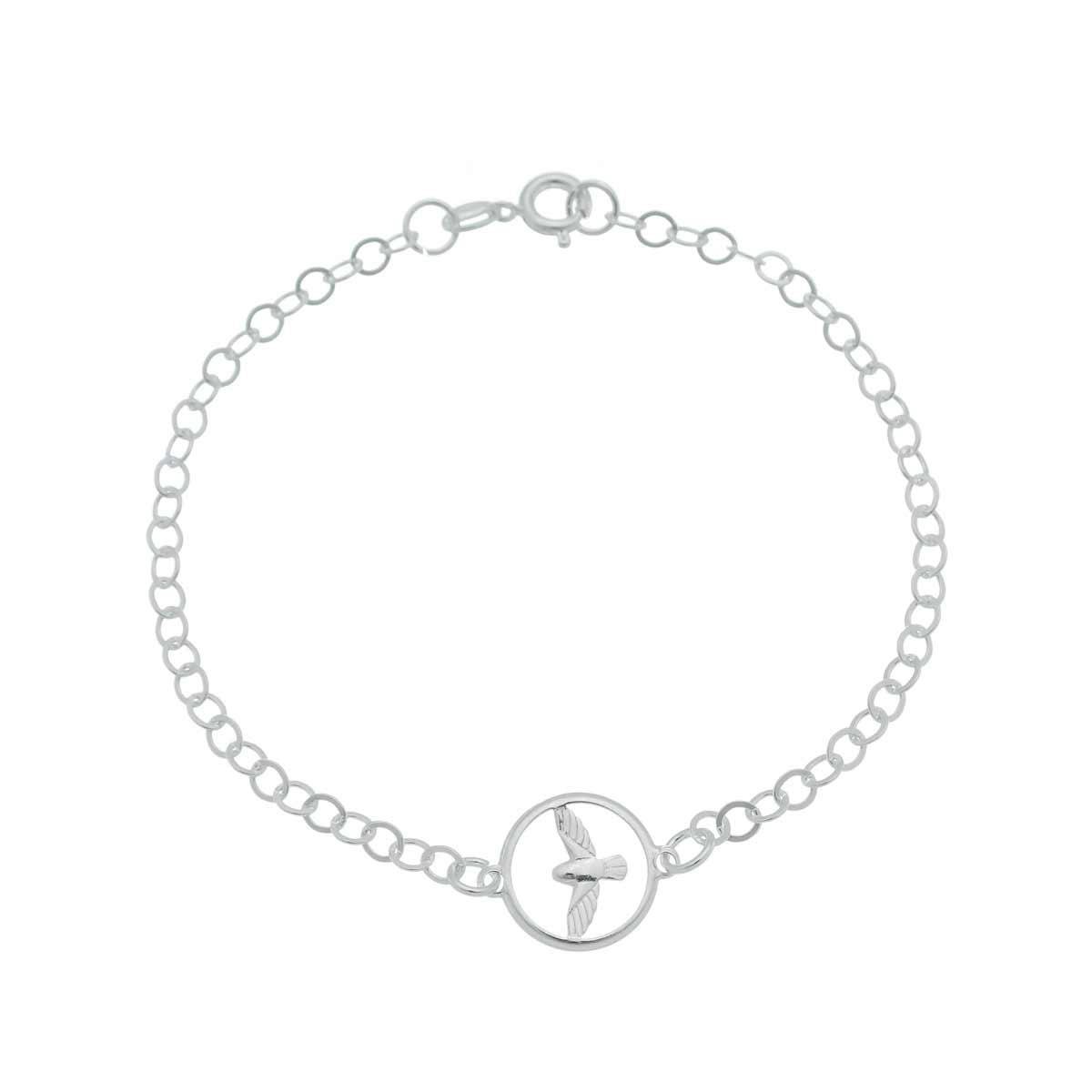 Pulseira De Prata Espírito Santo