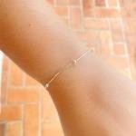 Pulseira De Prata Veneziana Bolinhas 3,5 mm
