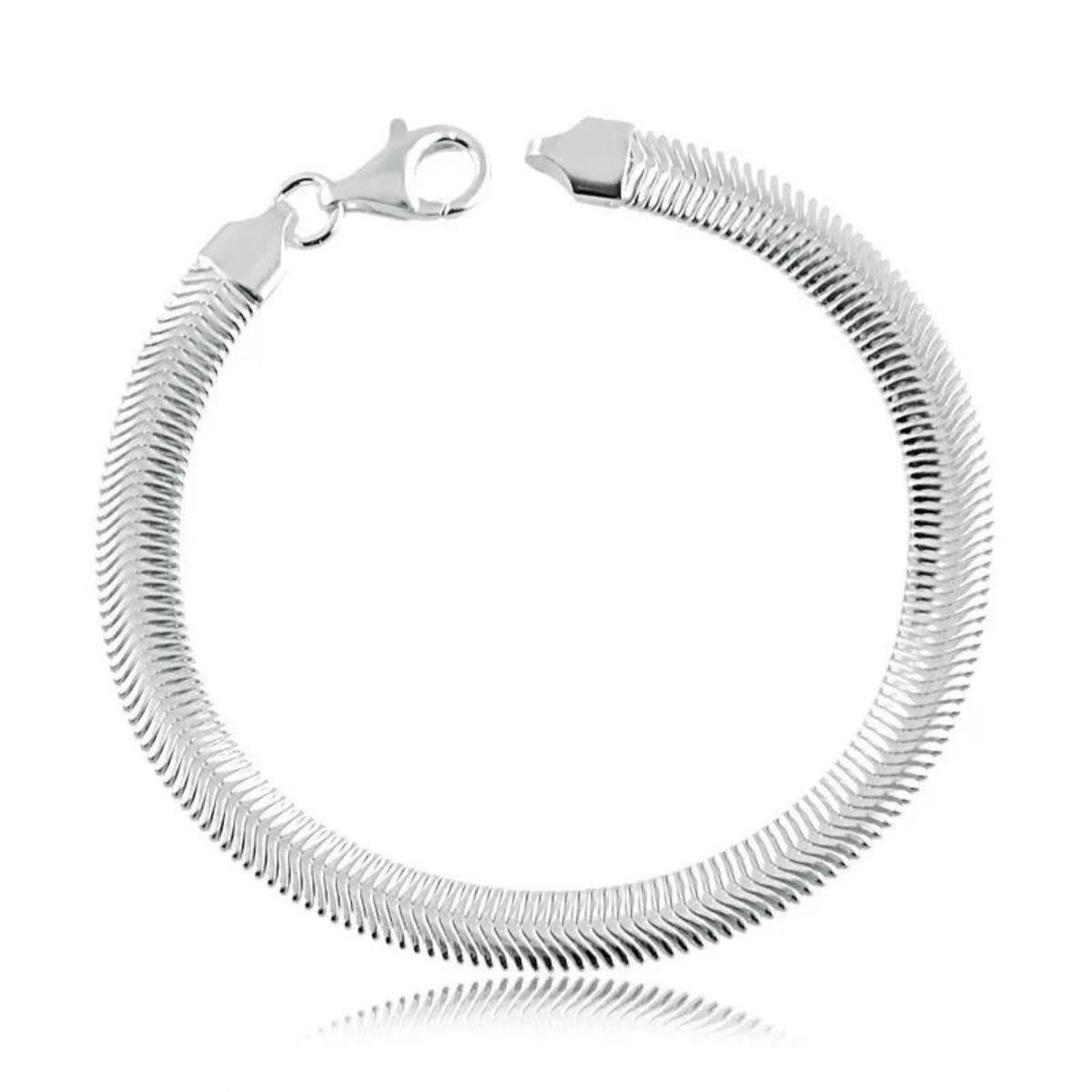 Pulseira Escama de Prata 925 18cm