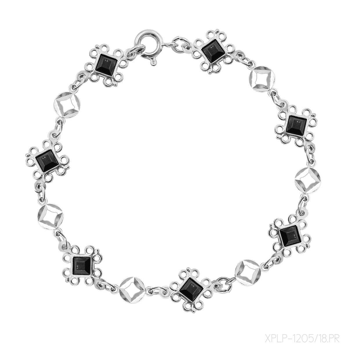 Pulseira Losango Folheado a Prata