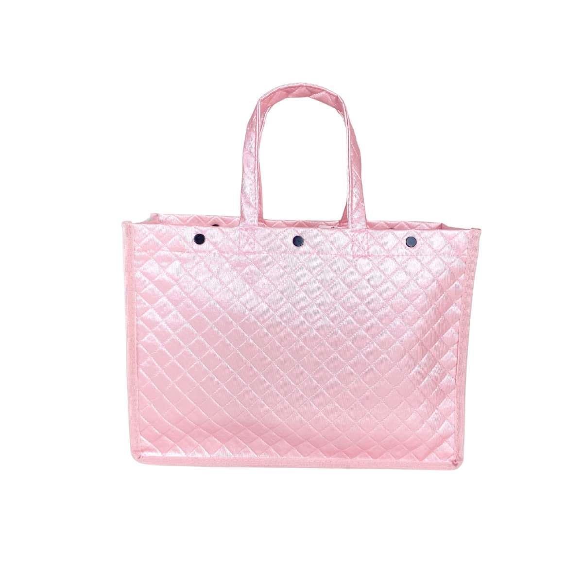 Sacola Corino Pequena 33,5x24,5x11,5 Dijon Rosa Bebê