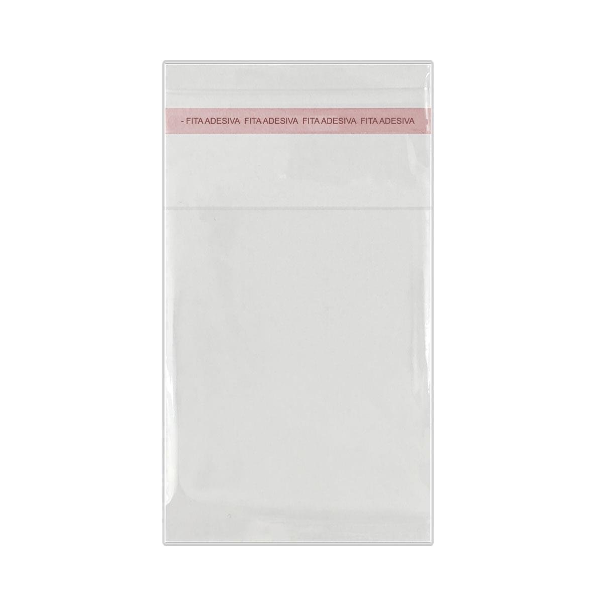 Saco Adesivado Transparente 9x13 Pacote com 100 Unidades