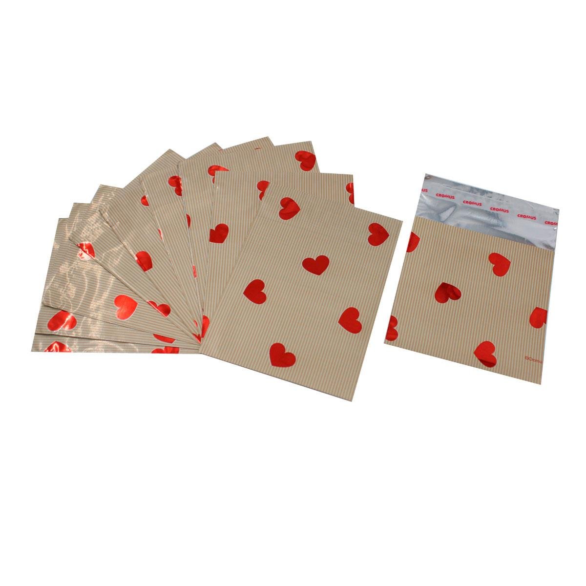 Saquinho Adesivo Metalizado 8x8cm Pct 50 un