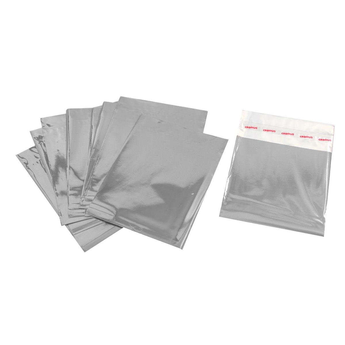 Saquinho Adesivo Metalizado 8x8cm Pct 50 un