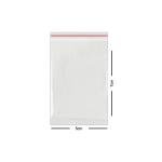 Saquinho Zipado Zip Lock 5x7 Pacote com 100 Unidades.